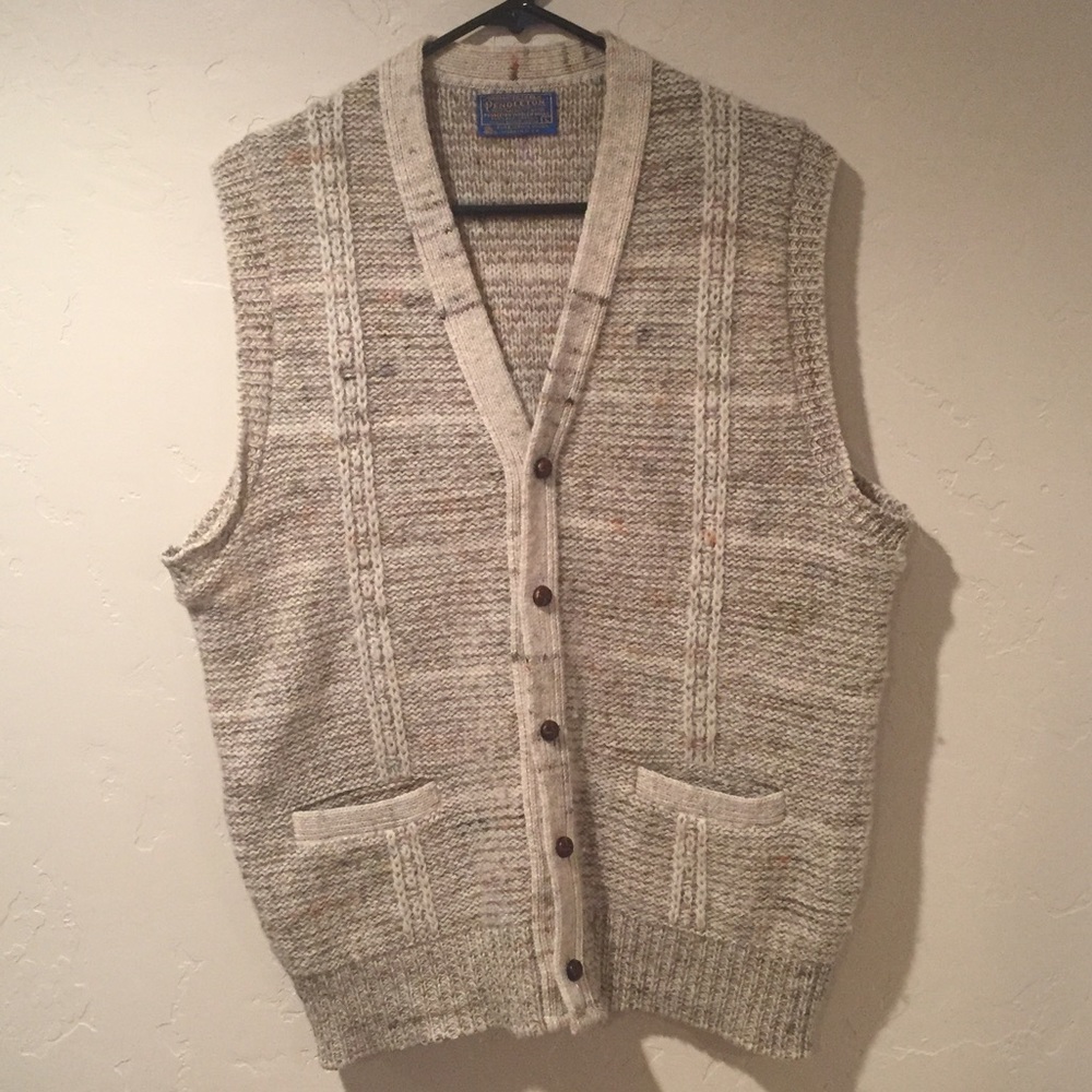 100% wool Pendleton sweater vest
